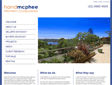 Tablet Screenshot of handmcphee.com.au